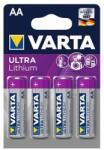 VARTA Elem, AA ceruza, 4 db, lítium, VARTA "Ultra Lithium (6106301404) - tonerpiac