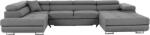 TEMPO KONDELA Sarokülőgarnitúra, szürke, balos kivitel, AMARETO U