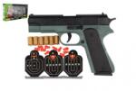 Teddies Pistolă cu gloanțe din plastic 19cm + ținte 3buc, gloanțe 6buc (TD00800290)