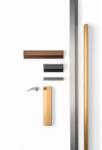  Fogantyú Viefe WING 256mm, alumínium, csiszolt pezsgő (0600256L618)