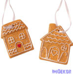  Mézeskalács házikó polirezin 2db/csomag 5x6cm