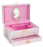 Goki Cutiuta muzicala, cu balerina, 19 x 11.3cm, de lemn, Goki Instrument muzical de jucarie