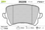 VALEO set placute frana, frana disc VALEO ESSENTIAL 302258 (302258)