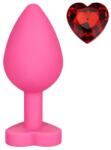 Mokko Toys Dop Anal Brighty, Medium, Silicon, Roz/Rosu, Mokko Toys