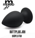 Mokko Toys Dop Anal Butplug Joy Small, Silicon, Negru, 8 cm, Mokko Toys