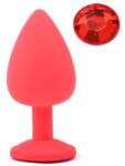 Guilty Toys Dop Anal Silicone Buttplug, Large, Rosu/Rosu, Guilty Toys