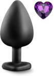 Mokko Toys Dop Anal Brighty, Large, Silicon, Negru/Mov, Mokko Toys
