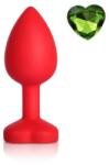 Mokko Toys Dop Anal Brighty, Small, Silicon, Rosu/Verde, Mokko Toys