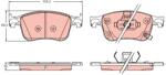 TRW set placute frana, frana disc TRW GDB2342 (GDB2342)