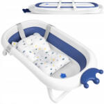 Ricokids Cadita de baie pliabila, cu dop de scurgere si pernita inclusa Ricokids - Albastru (EDI728001)