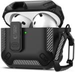 Tech-protect carbonox калъф за apple airpods 4 черен (5906302380312)