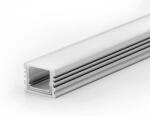 LED Solution Profil de perete pentru benzi LED impermeabil IP67 Profil + Capace de capăt + Difuzor transparent 2m
