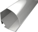 LED Solution Profil din aluminiu pentru benzi LED colt R1 alb Profil + Difuzor rotund lăptos 1m