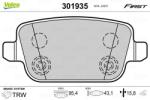 VALEO set placute frana, frana disc VALEO ESSENTIAL 301935 (301935)