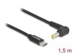 Delock Laptop töltőkábel USB Type-C apa - Samsung 5, 5 x 3, 0mm apa (87980) (87980) - aqua