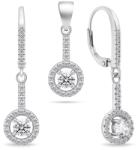 Brilio Silver Luxus ezüst medál és fülbevaló szett SET199W