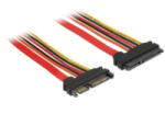 Delock bővítőkábel SATA 6 Gb/s, 22 tus csatlakozó > SATA 22 tus aljzat (3, 3 V + 5 V + 12 V) 50cm (84920)