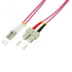 LogiLink Fiber duplex patch kábel OM4 50/125 LC-SC 2m lila (FP4LS02)
