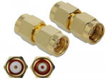 Delock Adapter SMA-dugó apa RP-SMA csatlakozóhüvely 10GHz (89955)
