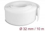 Delock fonott kábelharisnya tépőzárral 10m x 32mm fehér (20820) (20820)