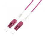 LogiLink Fiber duplex patch kábel OM4 50/125 Uniboot LC-LC 0, 5m lila (FP4UB00) (FP4UB00)