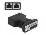 Delock D-Sub 15 tűs anya 2 db. RJ45 anya adapter (66806) (66806)