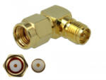 DeLock adapter RP-SMA-dugó apa RP-SMA csatlakozóhüvely 90 3 GHz (89968)