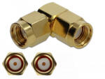 DeLock adapter RP-SMA-dugó apa RP-SMA-dugó 90 10 GHz (89949)