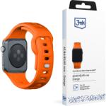 3mk Silicone Apple Watch S4/S5/S6/S7/S8/S9/SE/Ultra Okosóra Szíj - 42/44/45/49 mm, Narancssárga