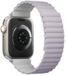 Uniq Revix Apple Watch S1/2/3/4/5/6/7/SE Szilikon Szíj - 42/44/45 mm, Lila/Fehér (UNIQ-45MM-REVLILWHT)