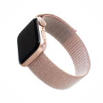 Fixed Curea pentru Apple Watch 1/2/3/4/5/6/7/8/9/10/SE/SE 2/Ultra/Ultra 2 (42/44/45/46/49mm) - Fixed Nylon Strap - Rose Gold (KF2341639) - vexio