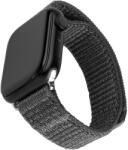 Fixed Curea pentru Apple Watch 1/2/3/4/5/6/7/8/9/10/SE/SE 2/Ultra/Ultra 2 (42/44/45/46/49mm) - Fixed Nylon Sporty Strap - Dark Gray (KF2341689) - vexio