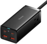 Baseus Incarcator de retea KF2332561 2 x USB, 2 x USB Type-C GaN3 100W Black (KF2332561) - vexio