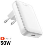 FIXED Incarcator de retea KF2341354 Incarcator EU, Type-C GaN 30W White (KF2341354) - vexio