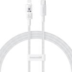 Baseus USB-C la Lightning, Fast Charging 20W, 2m - Baseus Gem (P10373001211-01) - Moon White (KF2332285) - vexio