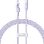 Baseus USB-C la Lightning, Fast Charging 20W, 1m - Baseus Gem (P10373001511-00) - Nebula Purple (KF2332497) - vexio