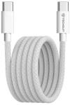 Techsuit Cablu de date Type-C pentru Apple, Android, PD60W, Super Fast Charging, 1m - Techsuit (PCB114D) - White (KF2342054) - pcone
