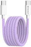 Techsuit Cablu de date Type-C pentru Apple, Android, PD60W, Super Fast Charging, 1m - Techsuit (PCB114D) - Purple (KF2342057) - pcone