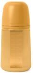 Suavinex Suavinex, SX Pro, biberon din silicon, debit mediu, galben mustar, 240 ml