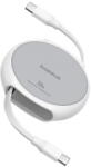 Baseus Cablu Type-C la Type-C, 100W, 1m - Pathfinder (P10368400211-00) - Moon White (KF2332390) - pcone