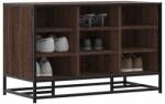 vidaXL cipőpad barna tölgy 84x40x53, 5 cm Gépi fa és fém (849233)