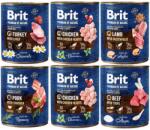 Brit Premium by Nature Vegyes ízek 6x800 g természetes kutyatáp