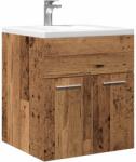 vidaXL antik fa színű szerelt fa mosdószekrény 41x38, 5x46 cm (856205)