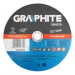 GRAPHITE Vágókorong fémhez, 230x1, 9x22, 2mm, 41 a46-s-bf, 5db/cs (55H579) - olaj