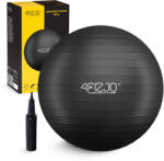 4FIZJO Gimnasztikai Fitnesz labda, pumpával, 85 cm - Fekete (P-5907222931516)