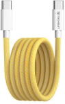 Techsuit Cablu de date Type-C pentru Apple, Android, PD60W, Super Fast Charging, 1m - Techsuit (PCB114D) - Yellow (KF2342059) - pcone