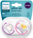 Philips Ultra Air játszócumi 0-6 hónapos korig /lány - 2 db