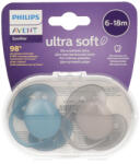 Philips Ultra Soft játszócumi 6-18 hónapos korig /fiú - 2 db