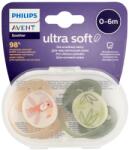 Philips Ultra Soft játszócumi 0-6 hónapos korig /fiú - 2 db