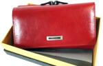 Prestige piros, két oldalas bőr női pénztárca-keretes PR55020